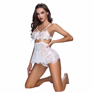 White Belt Transparent Silk Net Yarn